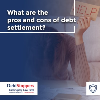 What are the pros and cons of debt settlement?